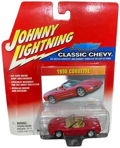 Vintage Johnny Lightning Classic Chevy 1998 Red Chevy Corvette Die-Cast - Bild 1 von 3