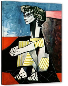 Pablo Picasso Jacqueline Roque with her hands crossed Bild 50x70 kunst 01PP17 - Picture 1 of 4