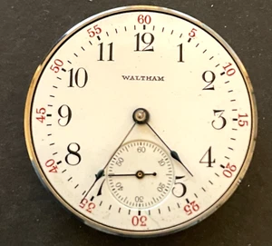 Antique 1912 Waltham Model 1900 115 Pocket Watch Movement Running Ticks 0s 15j - Picture 1 of 4