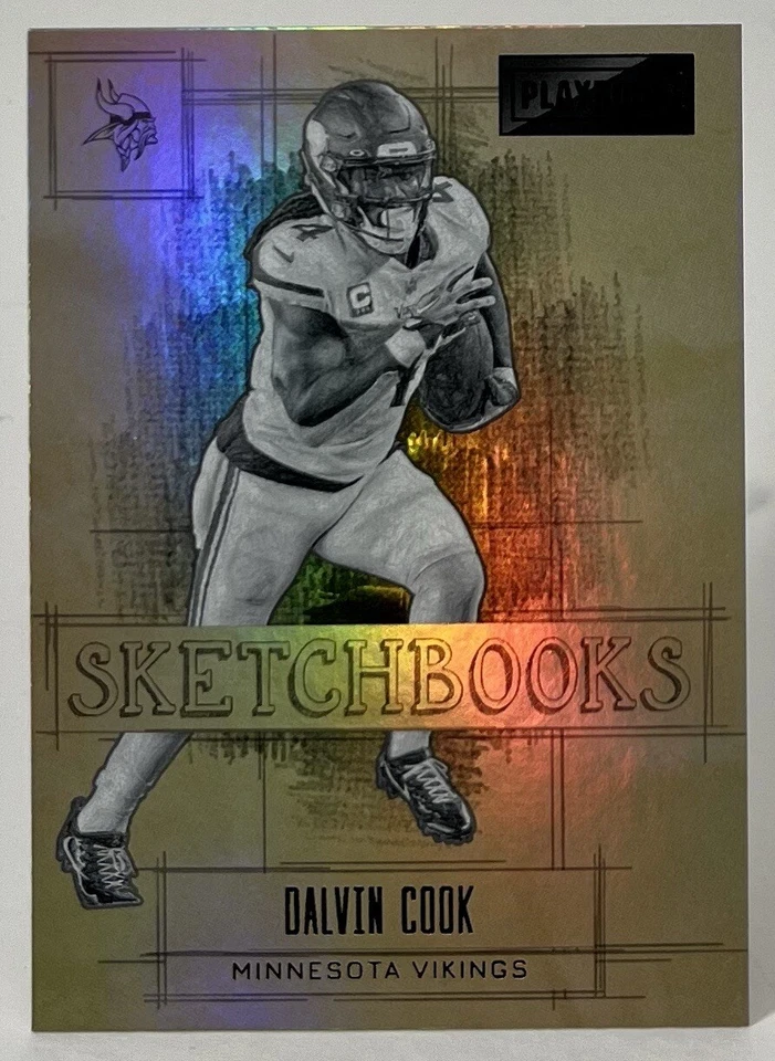 Dalvin Cook - 2022 Panini Playbook #14 Sketchbooks - SP Vikings - Image 1 of 2