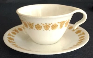 Corelle ~ “Butterfly Gold” ~ CUPS and SAUCERS ~ Sold by the Piece - Picture 1 of 10
