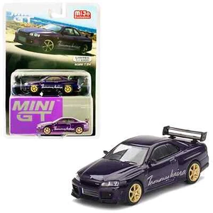 MINI GT Nissan Skyline GT-R R34 Tommykaira R-z Midnight Purple Car Model #616 - Picture 1 of 4