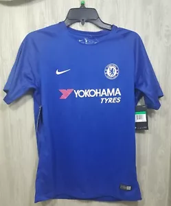Chelsea FC Home Kit Soccer Jersey 2017 Youth XL Royal Blue 75$ Tag New - Picture 1 of 4
