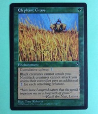 Mtg magic elephant grass herbs éléphantesques ext.. visions 1996