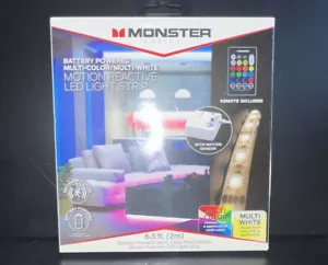 Monster Motion Reactive Multi Color 6.5 ft. Led Light Strip with Remote - Picture 1 of 3