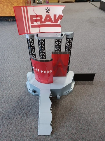 2019 Mattel WWE Wrekkin Wrestling Breakaway Entrance Stage Incomplete Toy Parts Cover