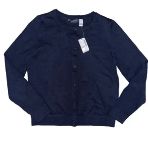Childrens Place NEW Cardigan Sweater Girls XXL 16 Blue School Uniform Button Up - Picture 1 of 2