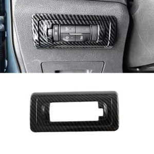 Carbon Fiber Headlight Switch Button Cover Trim For Isuzu D-Max Dmax 2023 2024 - Foto 1 di 5