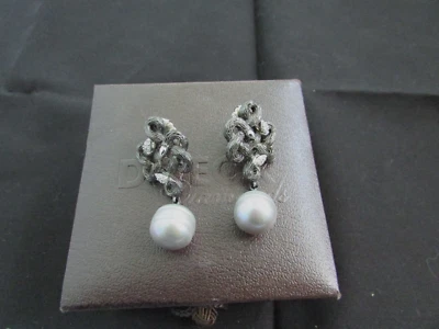 PENDIENTES ARAÑA STEPHEN DWECK PLATA ESTERLINA DIAMANTES Y PERLAS Foto 1 de 3