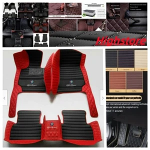 Fit For Alfa Romeo Giulia Stelvio 2016-2020 Car Floor Mats PU Leather Carpets - Foto 1 di 36