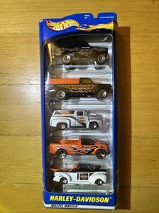 Harley-Davidson Hot Wheels 5-Car Gift Pack Set 1:64 Mattel Wheels Vintage 2000 - Picture 1 of 12
