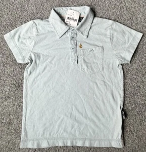 NWT VOLCOM KIDS LIGHT BLUE POLO SURF SHIRT BOYS TODDLER 4 4T BUTTON UP POCKET - Picture 1 of 8