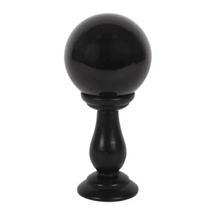Small Black Crystal Ball on Stand - Picture 1 of 2