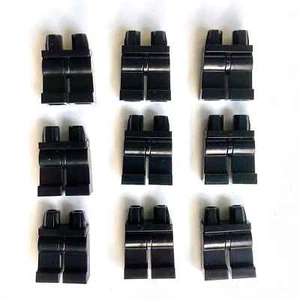 9x Lego Minifigur 970c00 Hüften & Beine einfach schwarz - Ersatzteile Bein - Bild 1 von 2