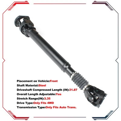 Eje de transmisión delantero para Dodge Ram 3500 2500 2005-2010 Ram 2500 2010-2013 52123326AB Foto 1 de 4