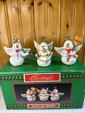 vintage house of lloyd christmas around the world Snowmen Angel Ornaments