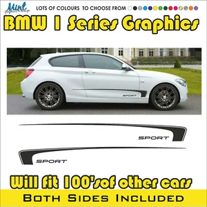 Calcomanías BMW Serie 1 2 3 rayas laterales pegatinas M Sport 120 gráficos GRATIS P&P 001 - Imagen 1 de 4