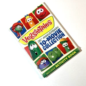 NEW SEALED VeggieTales 25th Anniversary 10-movie Collection DVD & Activity Book - Imagen 1 de 7