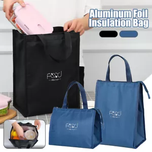 Travel Lunch Bag Insulated Thermal Cooler Tote Picnic Case Food Storage Bag NEW - Picture 1 of 16