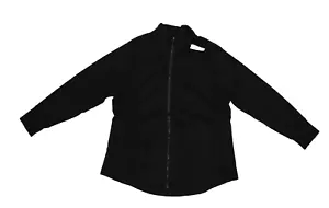 Old Navy Long Sleeve Full Zip Up Fitted Track Jacket Pockets Black Womens XL - Picture 1 of 11