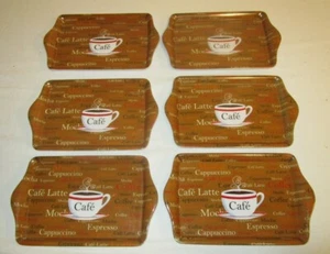 Serving Trays Plastic Set of 6 Trays 9" - Picture 1 of 3