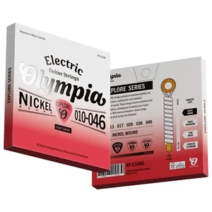 Electric Guitar Strings Nickel Wound 9-42 or 10-46 Gauge Set Olympia Explore - Picture 1 of 11