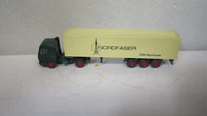 1/87 HO TRAIN SCALE WIKING MERCEDES BENZ TRUCK AND TRAILER  NORDFASER - Picture 1 of 4