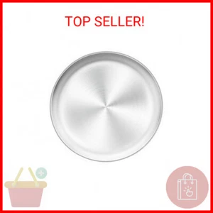 TeamFar 12 Inch Stainless Steel Pizza Pan - Round Oven Baking Tray, Healthy & He - Picture 1 of 2