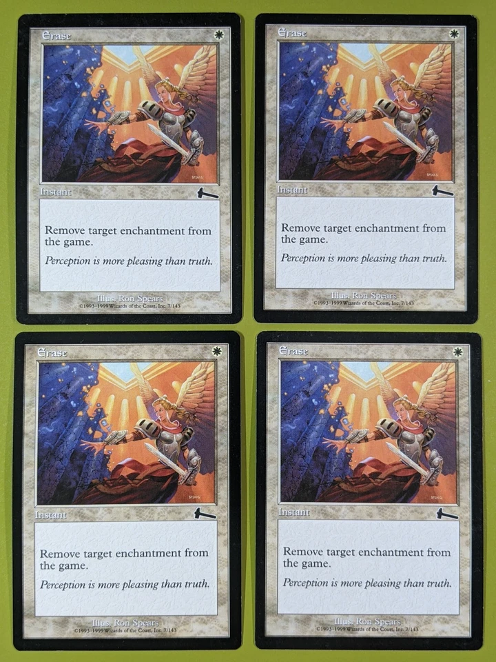 Erase x4 Urza's Legacy 4x Playset Magic the Gathering MTG  - Image 1 of 1