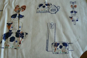 Fabric Panel Wamsutta Stack-A-Mals Rooster Cow Pig Sheep FREE US SHIP - Picture 1 of 10