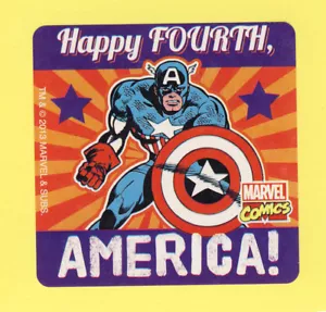 15 Captain America Fourth of July - Large Stickers- Party Favors - Picture 1 of 1
