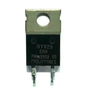 BYV29-500 Fast recovery diode 500V 9A TO-220 Genuine Philips tested x 1 pcs - Imagen 1 de 1