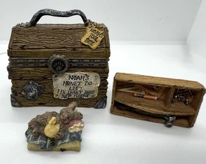 Boyds Bears Treasure Box "Noah's Toolbox" 1999 #2434 F.o.B edición especial - Imagen 1 de 10