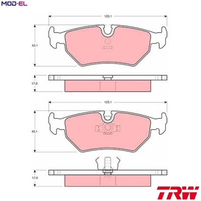 JUEGO PASTILLAS FRENO DISCO FRENO GDB1109 PARA DAIMLER XJ/40/81 JAGUAR XJS/Convertible XJ Foto 1 de 4