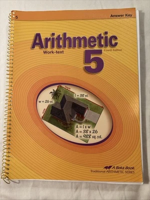 Abeka Arithmetic 5 Fourth Edition Work-text Answer Key - Image 1 of 2