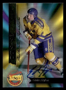 1994-95 Signature Rookies Authentic Signatures #17 Edvin Frylen SN, AU #/7750 - Imagen 1 de 2