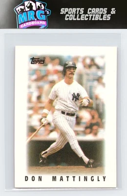 1986 Topps Major League Leaders Minis #28 Don Mattingly - Image 1 of 2