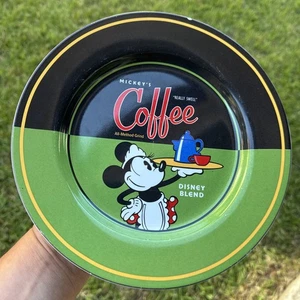 Mickeys Coffee Disney Blend 9" Black/Green Stoneware Plate Minnie Really Swell - Picture 1 of 7