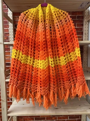 Mantón de ganchillo envoltura capelet hombro capa punto cubierta bufanda Foto 1 de 2