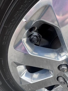Black Rose Vehicle / Motorcycle Bike valve stem caps Set Of 4 - Picture 1 of 5