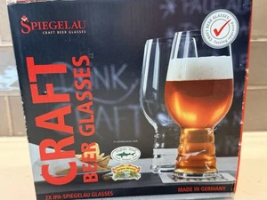 WUNDERSCHÖNES SPIEGELAU KRISTALL 7 3/8 im IPA CRAFT BEER GLAS, TOP ZUSTAND - Bild 1 von 10