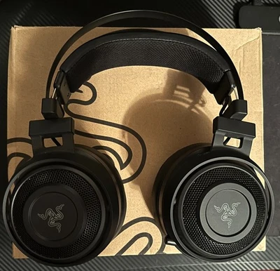 Razer Nari Ultimate Wireless 7.1 Surround Sound Gaming Headset w/ Dongle Tested - Image 1 of 4
