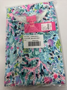 NWT lilly pulitzer mini jansen dress girls size large 8-10 multi dive bar print - Picture 1 of 3
