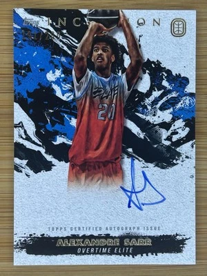 2021-22 Topps Inception Overtime Elite- Alexandre Sarr ON CARD AUTO # /200 - Image 1 of 2