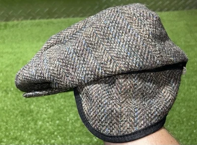 Pendleton Lana Virgen Gorra de Newsboy Sombrero de Cabbie Orejeras Talla LG De Colección EE. UU. Gris Foto 1 de 4