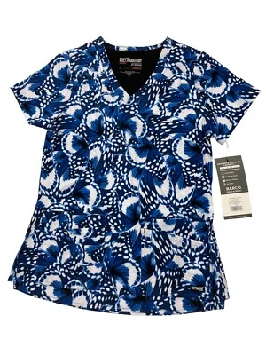 Blusa Médica Grey's Anatomy by Barco para Mujer, Talla Pequeña, Azul Foto 1 de 4