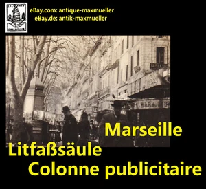 Foto vintage Marsella Francia Litfaßsäule Street Scene orig. Foto años 1910 - Imagen 1 de 2