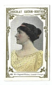 Mme Segond-Weber Comédie Française -- Chromo Guérin-Boutron - Trade card - Picture 1 of 2