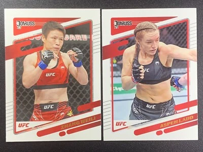 UFC  Zhang Weili 100 + Aspen Ladd 101 Donruss UFC Card 2022 - Image 1 of 2