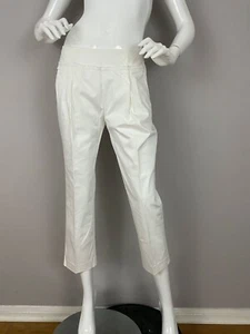 Pantalones de vestir Love Moschino de algodón blancos talla 4 EE. UU. - Imagen 1 de 5